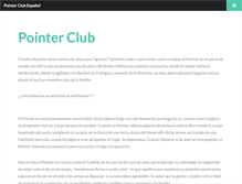 Tablet Screenshot of pointerclubhispano.es